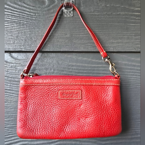 Dooney & Bourke Handbags - Dooney & Bourke Red Leather Wristlet